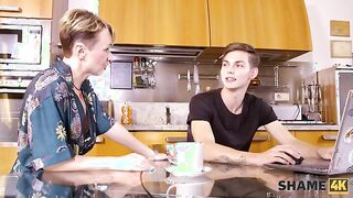 Unexpected Discoveries: Cherry Aleksa's Playful Encounter in the Kitchen
