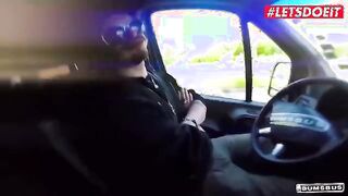 Wild Outdoor Adventure: Busty Blonde Gets Intense in the Back of a Van with Jason Steel