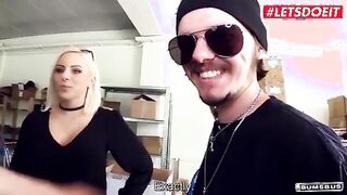 Wild Outdoor Adventure: Busty Blonde Gets Intense in the Back of a Van with Jason Steel