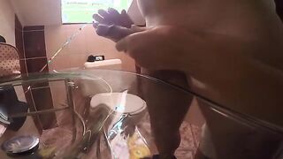 Intimate Moments: Dual Camera View of a Steamy Hotel Encounter with AquaPola
