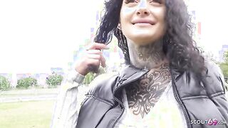 First Time Anal Adventure with Stunning Tattoo Model Mia Roux - A Must-See Casting Experience!
