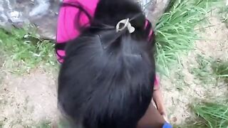 Adventurous Outdoor Encounter in the Park with a Daring Outfit - Tani Girl's Thrilling Experience!