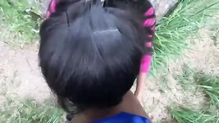 Adventurous Outdoor Encounter in the Park with a Daring Outfit - Tani Girl's Thrilling Experience!