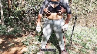 Adventurous Beauty Has Wild Outdoor Encounter with Hardworking Man - Intense Kissing and Passionate Moments!
