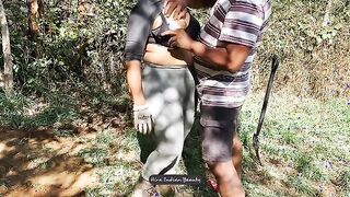 Adventurous Beauty Has Wild Outdoor Encounter with Hardworking Man - Intense Kissing and Passionate Moments!