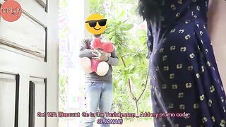 Steamy Hotel Adventure: Tamil Milf and Her Boyfriend with a Unique Companion