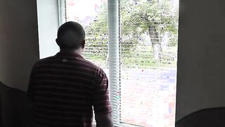 Curious Neighbor in Bathrobe Caught Drying Laundry in the Courtyard - A Sneaky Glimpse! Tags: Messalina Valeria, natural tits, milf, outdoor fun.