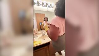 Curvy Maid Shows Off Her Assets While Cleaning!