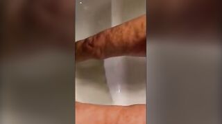 Steamy Shower Session with Aunt Ann: A Tempting Tease of Legs and Curves