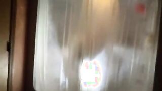 Steamy Shower Session with Aunt Ann: A Tempting Tease of Legs and Curves