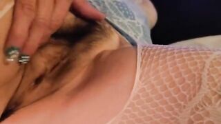 Ginger B's Alluring Break: A Captivating Moment in Lingerie and Smoke