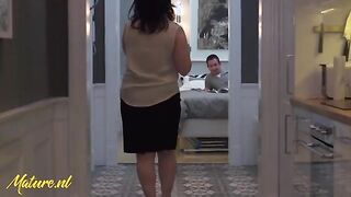 Curvy MILF Enjoys a Wild Encounter with Her Brother's Close Friend