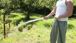 Mature Redhead gets Creampied in Public By her Neighbor