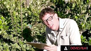 DEVILS FILM - Sexy Nudist Babe Selina Bentz Gets Fucked By Her Architect In Her Backyard