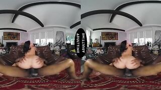 UP CLOSE VR - You Watch Your Hot Wife Nina White Fuck Her Stallion Personal Trainer - CUCKOLD POV
