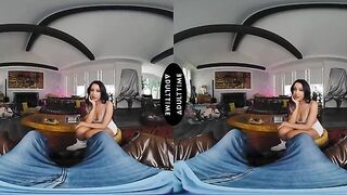 UP CLOSE VR - You Watch Your Hot Wife Nina White Fuck Her Stallion Personal Trainer - CUCKOLD POV