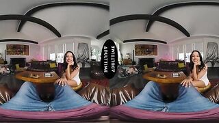 UP CLOSE VR - You Watch Your Hot Wife Nina White Fuck Her Stallion Personal Trainer - CUCKOLD POV