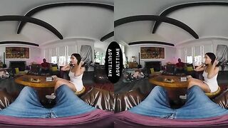 UP CLOSE VR - You Watch Your Hot Wife Nina White Fuck Her Stallion Personal Trainer - CUCKOLD POV