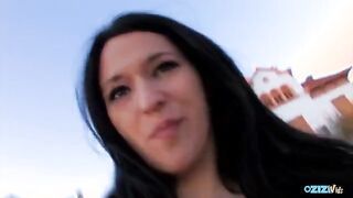 Brunette MILF with big tits gets shafted in doggy