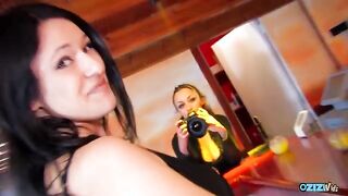 Brunette MILF with big tits gets shafted in doggy