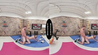 BRAZZERS VR - Watch Lulu Chu Fuck Her Client In The Gym Before She Returns To Suck Your Cock