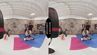 BRAZZERS VR - Watch Lulu Chu Fuck Her Client In The Gym Before She Returns To Suck Your Cock