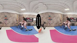 BRAZZERS VR - Watch Lulu Chu Fuck Her Client In The Gym Before She Returns To Suck Your Cock