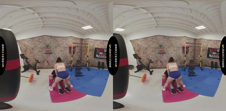 BRAZZERS VR - Watch Lulu Chu Fuck Her Client In The Gym Before She Returns To Suck Your Cock