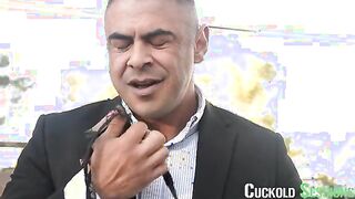 CuckoldSessions - Husband Walks In On His Blonde Hotwife Getting Fucked Hard By Her Boss