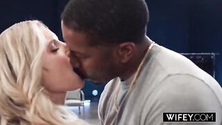 WIFEY Blonde Baddie Anastasia Shades Takes A Huge BBC Creampie As Hubby Watches