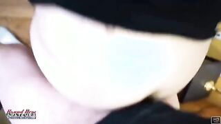 Busty Brunette Harper B BBW Audition Sloppy Deepthroat Greedy Swallow!