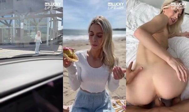 Beach Day Adventure with Stunning Blonde Jill Kassidy - A Teasing Experience!