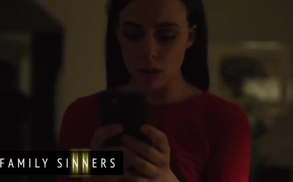 Brunette Stepsister's Wild Encounter with Stepbrother When the House is Empty - Starring Whitney Wright