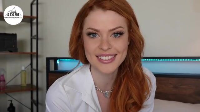 Captivating Redhead Co-ed Elly Clutch Charms Her Tutor in a Steamy Study Session
