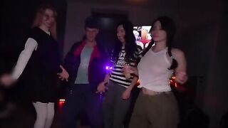 Exciting Group Fun at a Wild Party - Students Explore Pleasure Together!