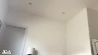 Curly-Haired Redhead Housesitter Gets Wild While Mom's Away!