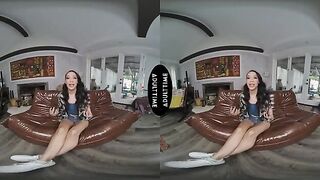 Intimate VR Experience - Petite Sarah Lace Showcases Her Skills in POV Action with Ryan Driller