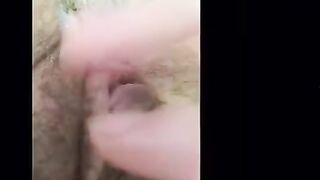 village woman fingering her hairy pussy and getting an orgasm - GinnaGg