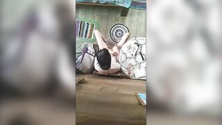 village woman fingering her hairy pussy and getting an orgasm - GinnaGg