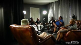 Skinny Dancer's 1st group fuck she needed a job