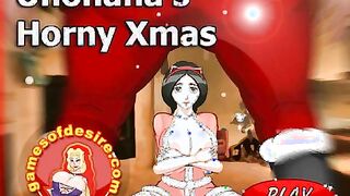 [Xmas Hentai Game] Ep.2 Unohana Horny Xmas - Santa fucks a bad naughty girl
