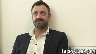 LACEYSTARR - Doctor GILF eats Pascal White cum after sex