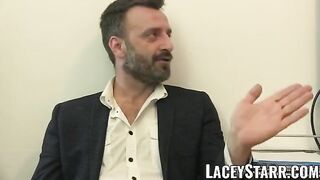 LACEYSTARR - Doctor GILF eats Pascal White cum after sex