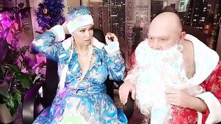 Hot fuck of the Snow Maiden, icicle in the pussy and the staff of Santa Claus! Merry Christmas!