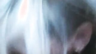 Mature blonde Russian whore sucksing