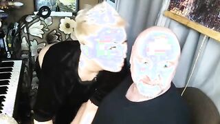 Our Soft Private Show with gentle kissing, nipple sucking and fingers in wet mature cunt of my wife