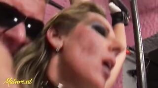 Tied Up MILF Gets Spanked, Fucked & Creampied By a Big Guy