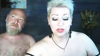 Real mature couple Addams-fuck in their suburban house; sucking nipples, dick & hard fisting!