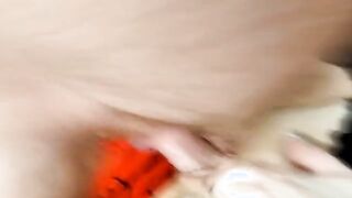 Clit and nipple clamps testing, close-up GILF creampie .!. Big cock in wet mature pussy!