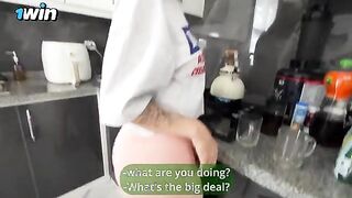 Dorm room neighbor got a dick in the ass without lube!